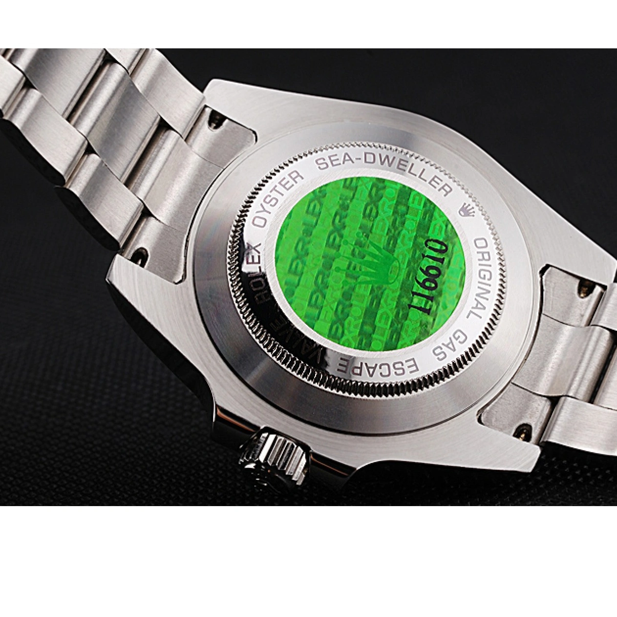 Aaa fake watches Dwellerr Bracelet Rolex Steel Case 622837 Stainless Sky Black Dial And 1013